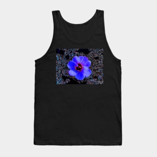 Darkened Blue Bud Tank Top